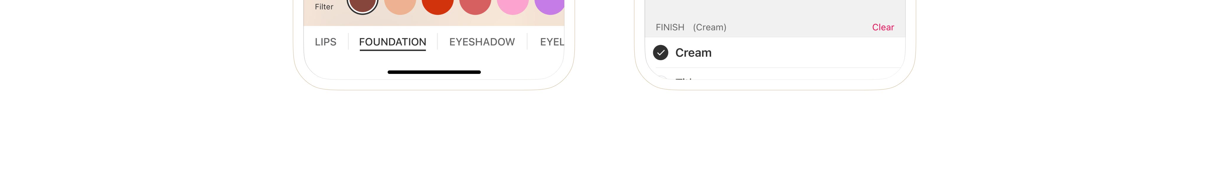 Mockups of final design solution for GLAMlab tool